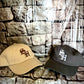 Beige S.H. baseball cap
